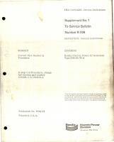 Supplement No 1 to Service Bulletin R-296  - Electric Power AC Generator - Type 2B135-76-A