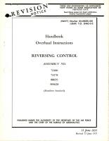 Revision to Overhaul Instructions for Reversing Control - Assembly No. 72400, 73278, 88029, and 509628 