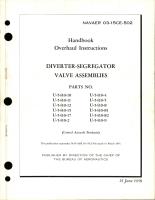 Overhaul Instructions for Diverter Segregator Valve Assemblies