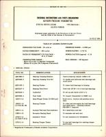 Overhaul Instructions with Parts Breakdown for Autosyn Pressure Transmitter 