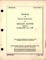 Service Instructions for Aircraft Engines - Models R-2800-30W and R-2800-32W