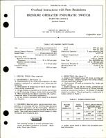 Overhaul Instructions with Parts Breakdown for Pressure Operated Pneumatic Switch - Part 90500-3