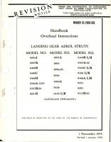 Revision to Overhaul Instructions for Landing Gear Aerol Struts 