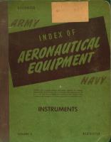 Instruments - Index of Aeronautical Equipment - Volume 6