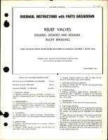 Overhaul Instructions with Parts Breakdown for Relief Valves D02A000, D02A002, D02A004