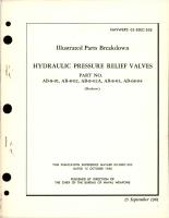 Illustrated Parts Breakdown for Hydraulic Pressure Relief Valves