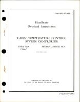 Overhaul Instructions for Cabin Temperature Control System Controller - Part 17860-7