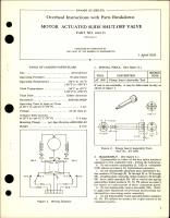 Overhaul Instructions with Parts for Motor Actuated Slide Shut Off Valve - Part 106315