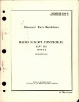 Illustrated Parts Breakdown for Radio Remote Controller - Part 15740-1-A