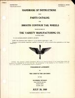 Handbook of Instructions with Parts Catalog for Smooth Contour Tail Wheels