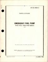 Parts Catalog for Emergency Fuel Pump - Parts 19902 and 20653-2