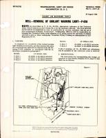 Removal of Coolant Warning Light for P-63A