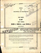 Index of Drawings on Microfilm for C-47