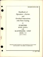 Operation, Service, and Overhaul Instructions with Parts Catalog for Starters with Scavenging Unit - Models JH6FSL3, D-5