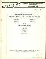 Illustrated Parts Breakdown for Regulator and Control Panel - Type AVP-109C - with Mounting Bases 