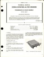 Overhaul Instructions with Parts for Transmission Oil Cooler Assembly - Part A88C77