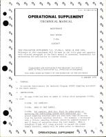 Operational Supplement to Maintenance Manual for USAF Series T-28A