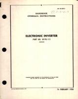 Overhaul Instructions for Electronic Inverter Part No. DE195-11