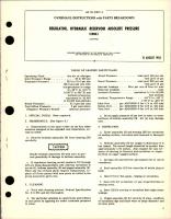 Overhaul Instructions with Parts Breakdown for Hydraulic Reservoir Absolute Pressure Regulator - 113050-2 