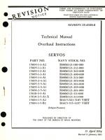 Overhaul Instructions for Servos Part No. 15604, 1505, 15606, 15610