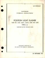 Overhaul Instructions for Position Light Flasher - Type C-2, Parts 3230, 3230-1, 3230-2, 3285, and 3295