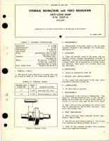 Overhaul Instructions with Parts Breakdown for Anti-Icing Pump - Part 3007-A 