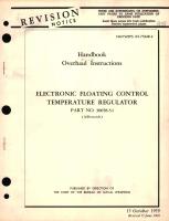 Overhaul Instructions for Electronic Floating Control Temperature Regulator Part No. 30058-34