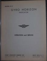 Operation and Service for Model H-3 Gyro Horizon Indicator