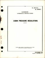 Overhaul Instructions for Cabin Pressure Regulators
