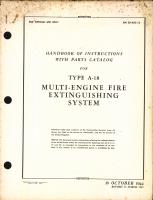 Handbook of Instructions with Parts Catalog for A-18 Multi-Engine Fire Extinguishing System