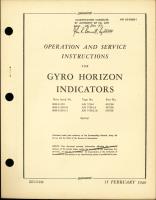 Operation and Service Instructions Gyro Horizon Indicators