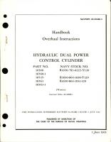 Overhaul Instructions for Hydraulic Dual Power Control Cylinder - Parts 16560, 16560-1, 16545, 16563, and 16563-1
