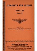 Templets and Layout - Mock Up Part 2 - Bureau of Aeronautics