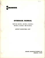 Overhaul Manual for Navigational Light