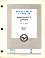Maintenance Manual for Double Wasp CB Series - Part 166498 