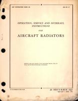 Operation, Service and Overhaul Instructions for Aircraft Radiators