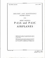 Erection and Maintenance Instructions for Army Models P-63A and P-63C