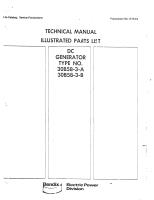 Illustrated Parts List for DC Generator - Type 30B58-3-A, 30B58-3-B 