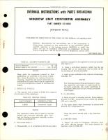 Overhaul Instructions with Parts Breakdown for Window Unit Converter Assembly - Part C2-91303