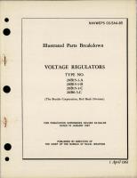Illustrated Parts Breakdown for Voltage Regulators - Types 20B15-1-A, 20B15-B, 20B15-C, and 20B6-3-C 