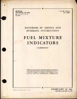 Service and Overhaul Instructions for Fuel Mixture Indicators