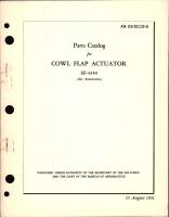 Parts Catalog for Cowl Flap Actuator EE-4350 