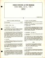 Overhaul Instructions with Parts Breakdown for 33 inch Nose Wheel - Type 1 - 57608M-2