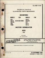 Illustrated Parts Breakdown for Inverters and Motor Generators