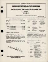 Overhaul Instructions with Parts for Wing Pin Pulling and Warning Flag Bungee Assembly - 5541530-21