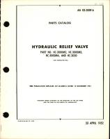 Parts Catalog for Hydraulic Relief Valve Part Nos. HC-3000M2, HC-3000M3, HC-3000M4, & HC-3030