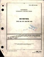 Overhaul Instructions for Inverters - Types MG-149F and MG-149H