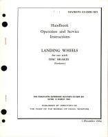 Operation and Service Instructions for Landing Wheels for use with Disc Brakes  