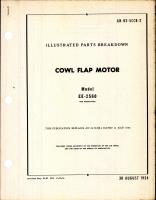 Illustrated Parts Breakdown for Cowl Flap Motor