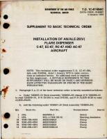 Supplement to Basic Tech Order for Installation of AN/ALE-20(V) Flare Dispenser for C-47, EC-47, RC-47 and AC-47